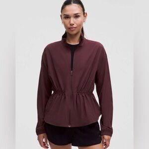 Lululemon UV-Protective Cinch-Waist Running Jacket Goodnight Plum